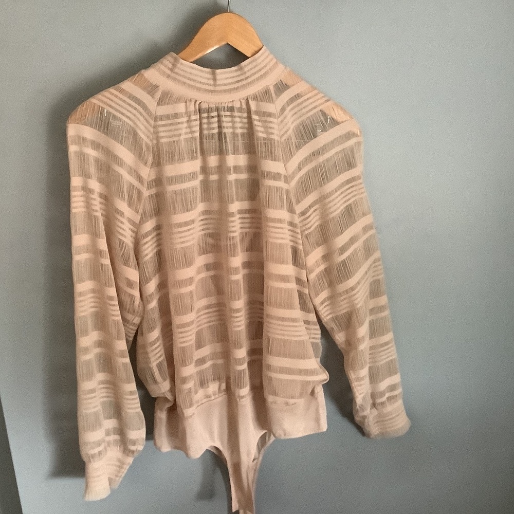 BCBGMAXAZRIA Sheer Bodysuit